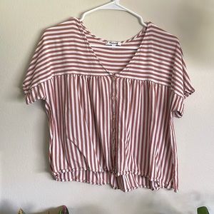 Madewell flowy crop top